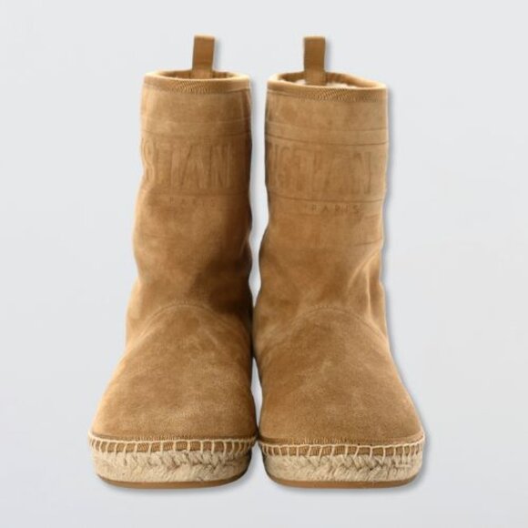 Christian Dior Granville Espadrille Boots Boots Suede Natural Beige EU 41 NIB - Picture 3 of 16